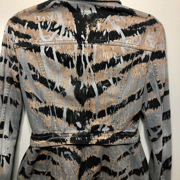 Balmain blazer. Italian 44. Black Silver Tan on grey - Picture 2 of 7